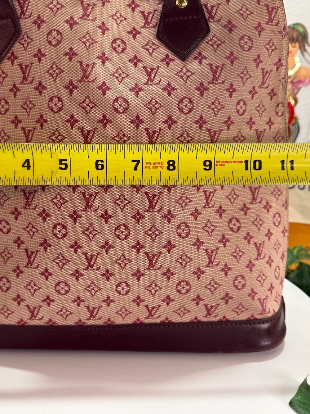LOUIS VUITTON PINK DENIM ALMA TOTE! - Picture 7 of 17
